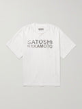 Satoshi Nakamoto Luke Distressed Logo-Print Cotton-Jersey T-Shirt