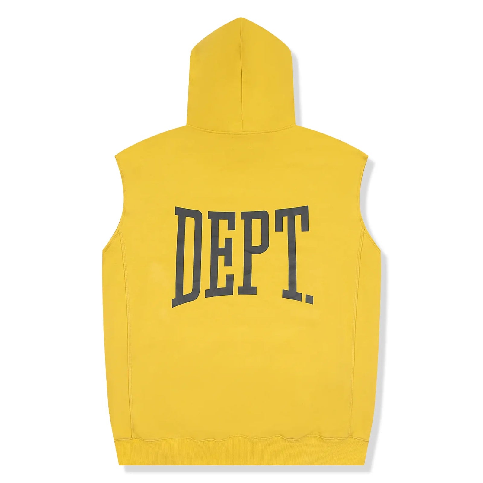 Gallery Dept. Gym Cut Off Sleeveless Yellow Hoodie