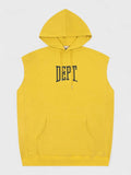 Gallery Dept. Gym Cut Off Sleeveless Yellow Hoodie