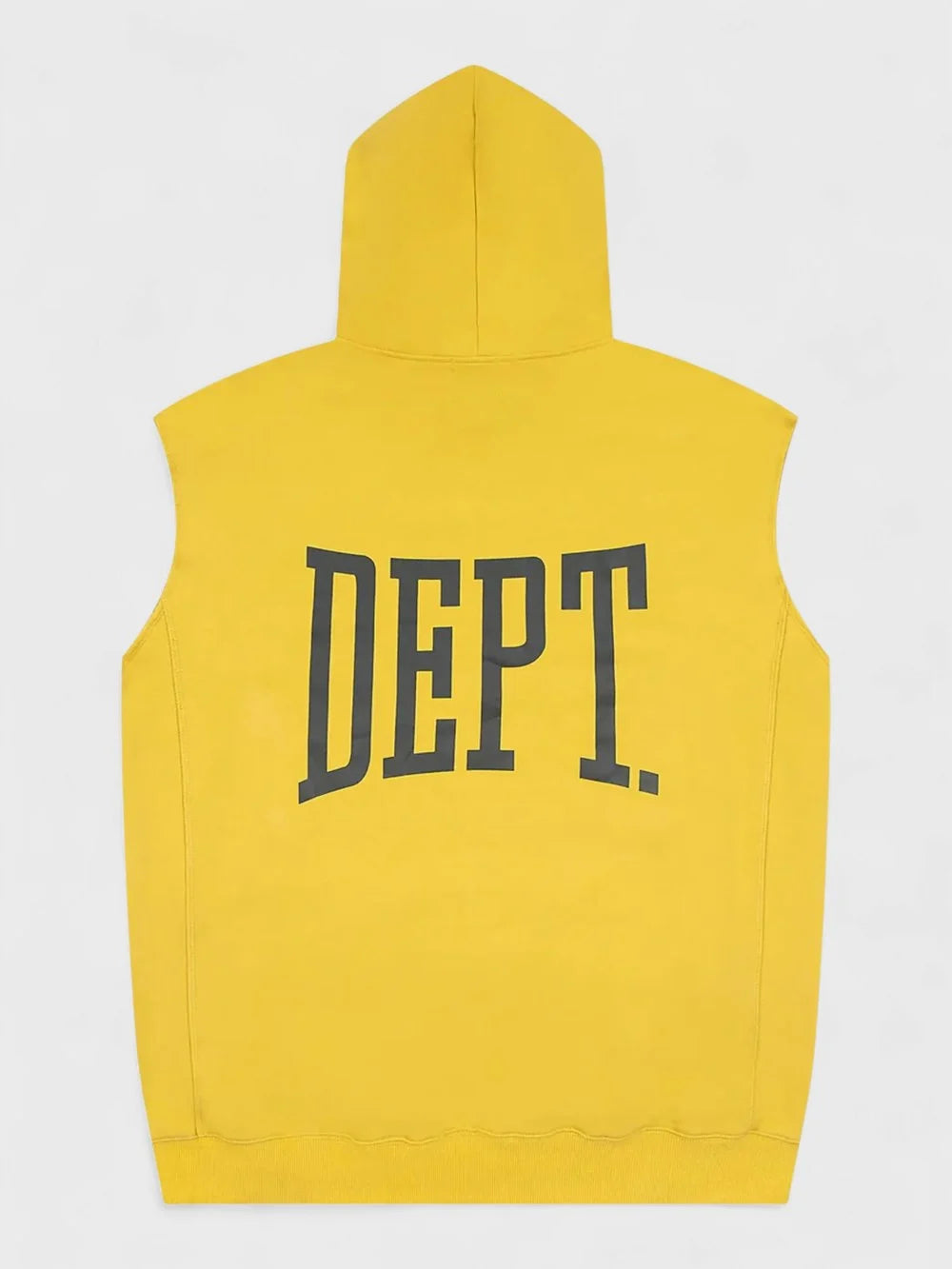 Gallery Dept. Gym Cut Off Sleeveless Yellow Hoodie
