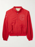 CHERRY LOS ANGELES Logo-Embroidered Shell Bomber Jacket